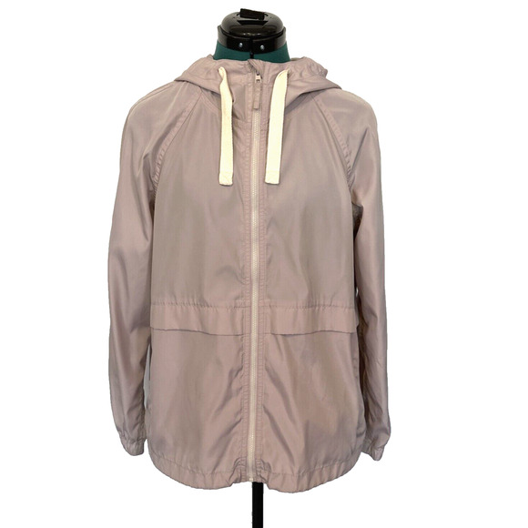 Madewell Women's‎ Raincheck Self Packable Raincoat Size Small Light Purple Pink - Picture 1 of 13